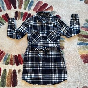 Banana Republic flannel button-up tunic